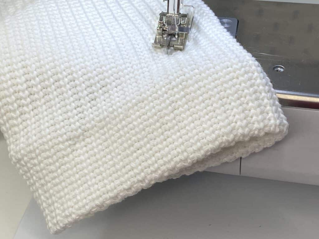 Blindsaum Strickstoff scaled