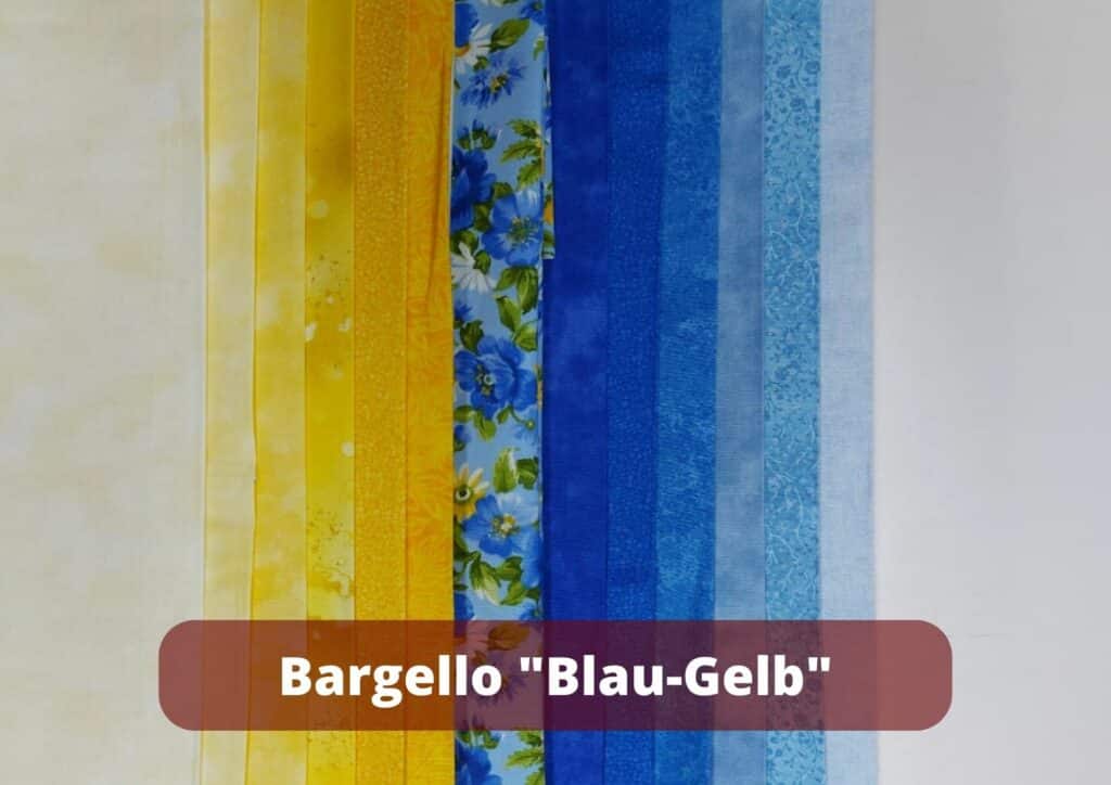 Bargello Blau Gelb