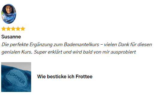 Frottee besticken 2
