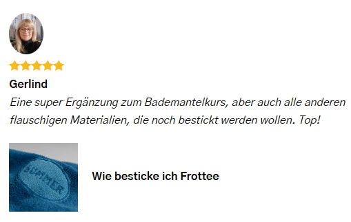 Frottee besticken 5