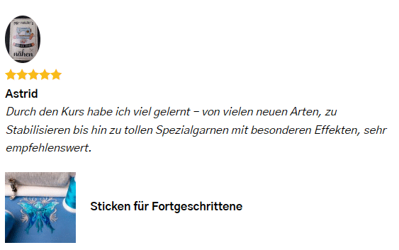 Sticken fuer Fort 1