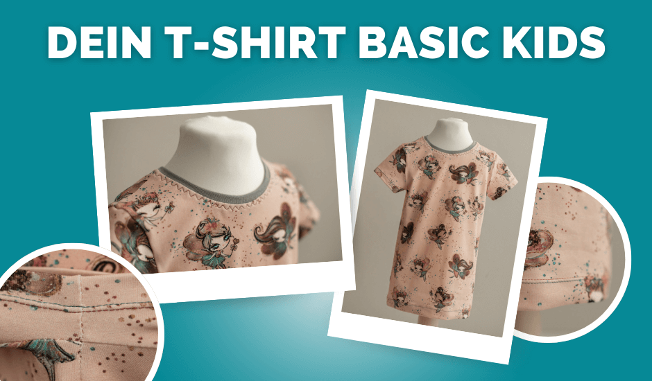 T Shirt Basic Kids in Polaroids kompr