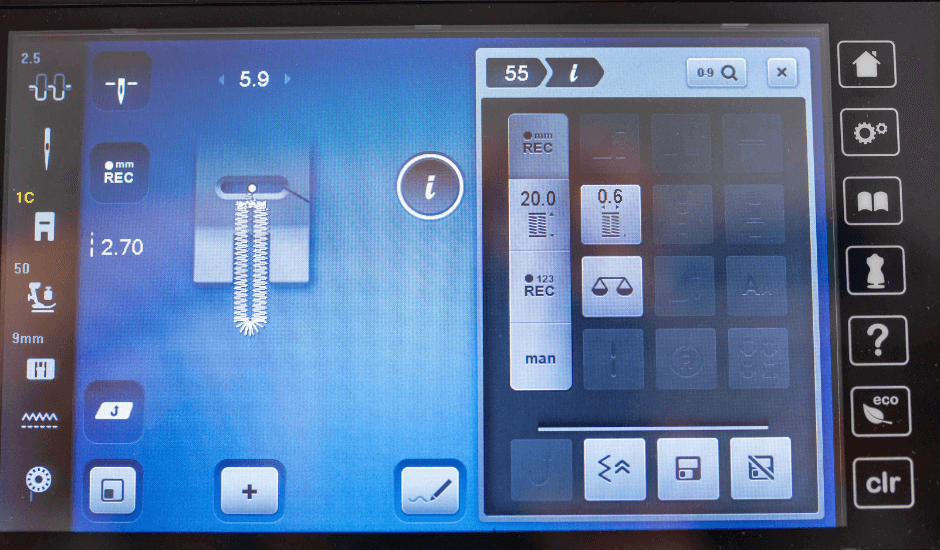 bernina 7er Display 5