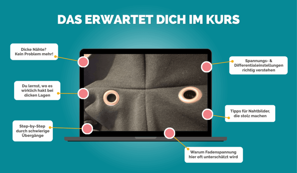 Dicke Lagen mit der Overlock (1)
