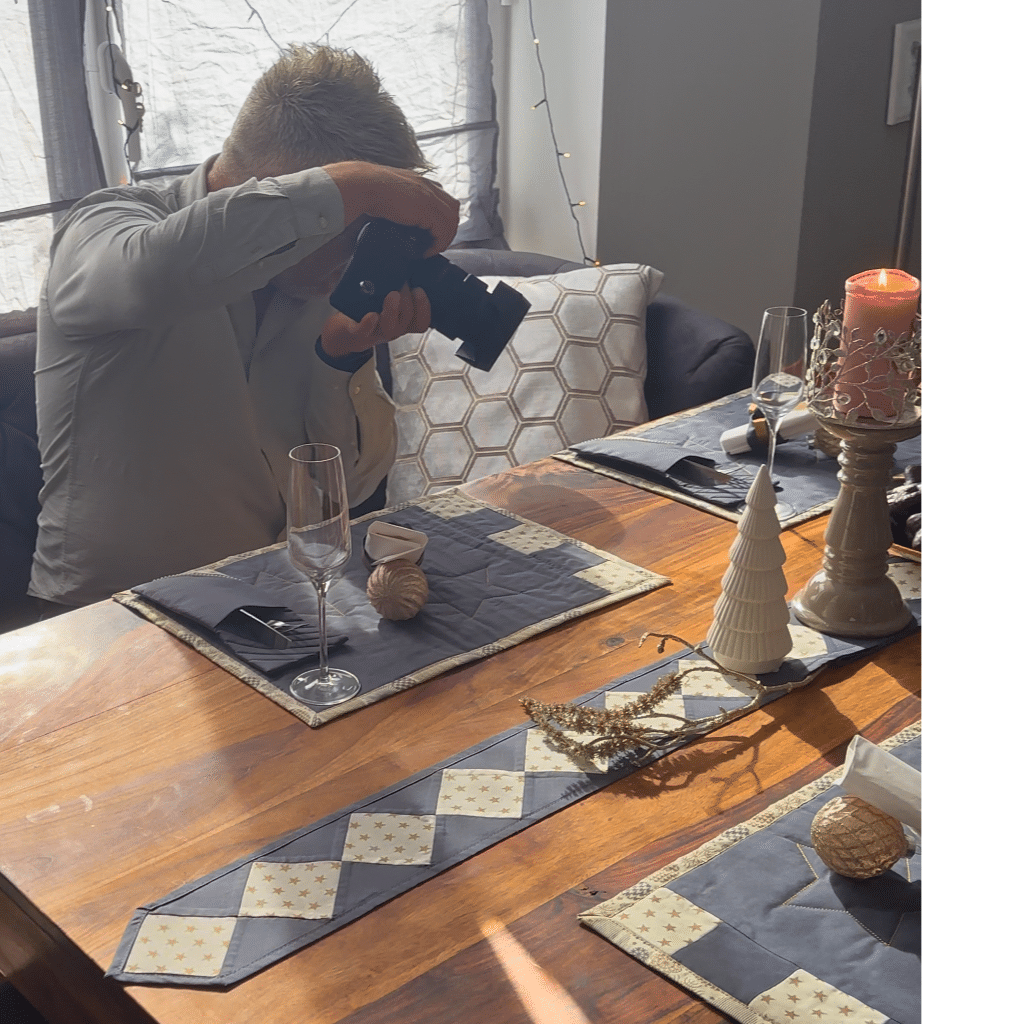 Fotograf Fotoshooting Weihnachtstisch