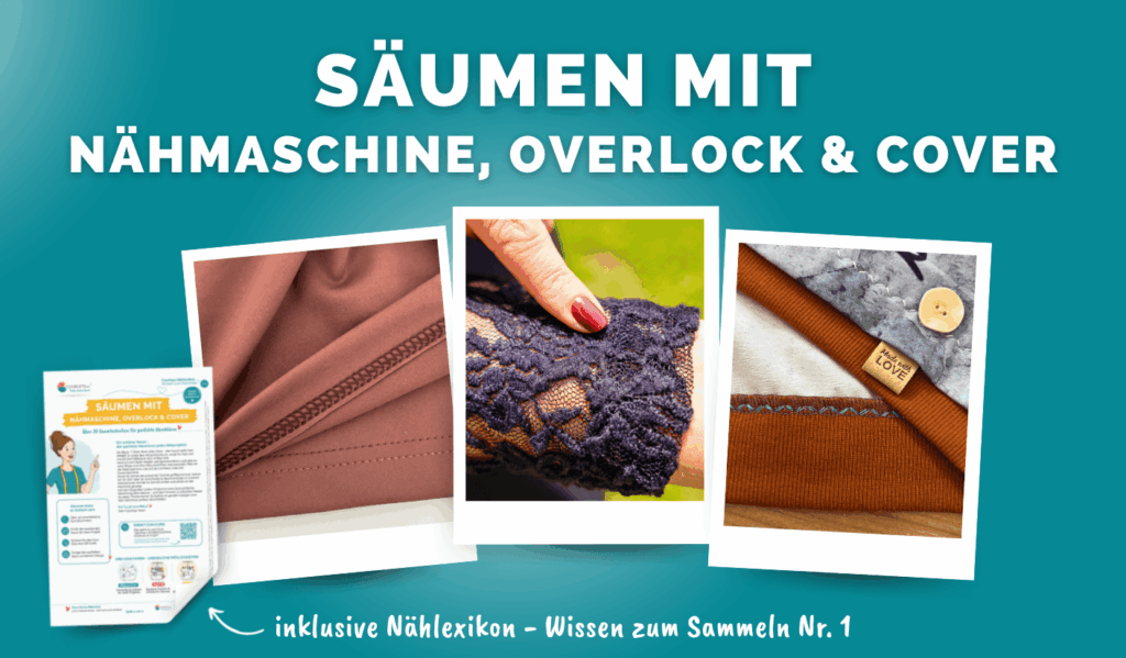 Säumen mit Nähmaschine Overlock Cover