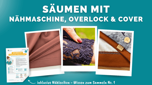 Säumen mit Nähmaschine Overlock Cover