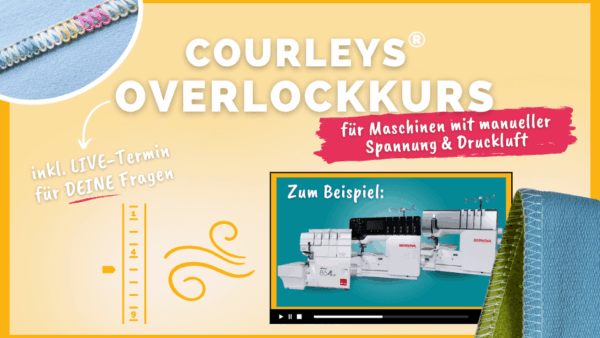 overlockkurs für Maschinen mit manueller Spannung & Druckluft