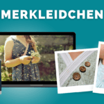 Artikelbild zum Nähkurs „Sommerkleidchen Ida“ mit verschiedenen Kinderkleidern und Detailaufnahmen von Ausschnitt und Knopfverschluss