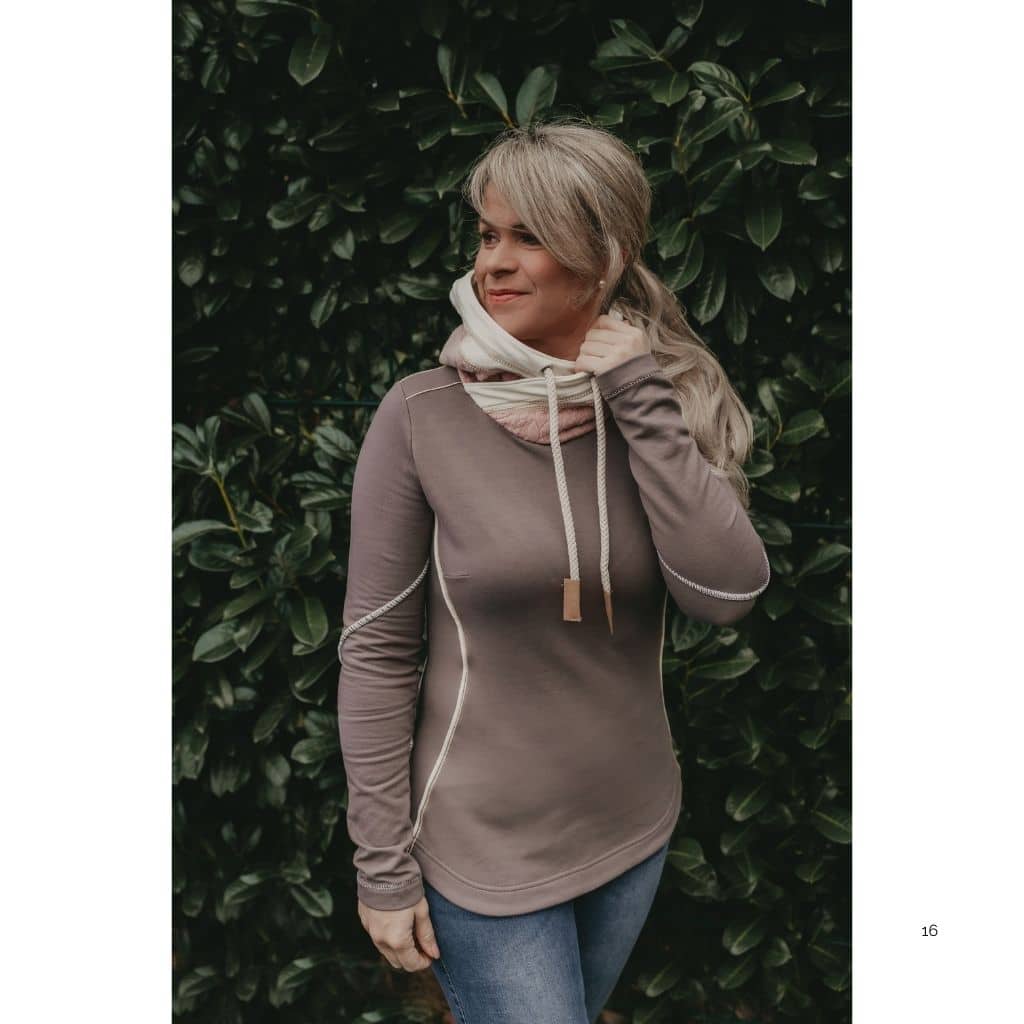 Hoodie mit Flachnaht am Ärmel