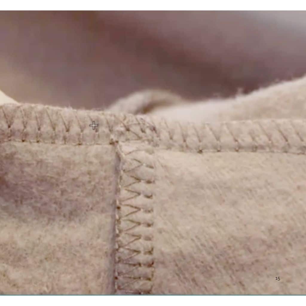 Nahtkreuzung Detailaufnahme Hoodie