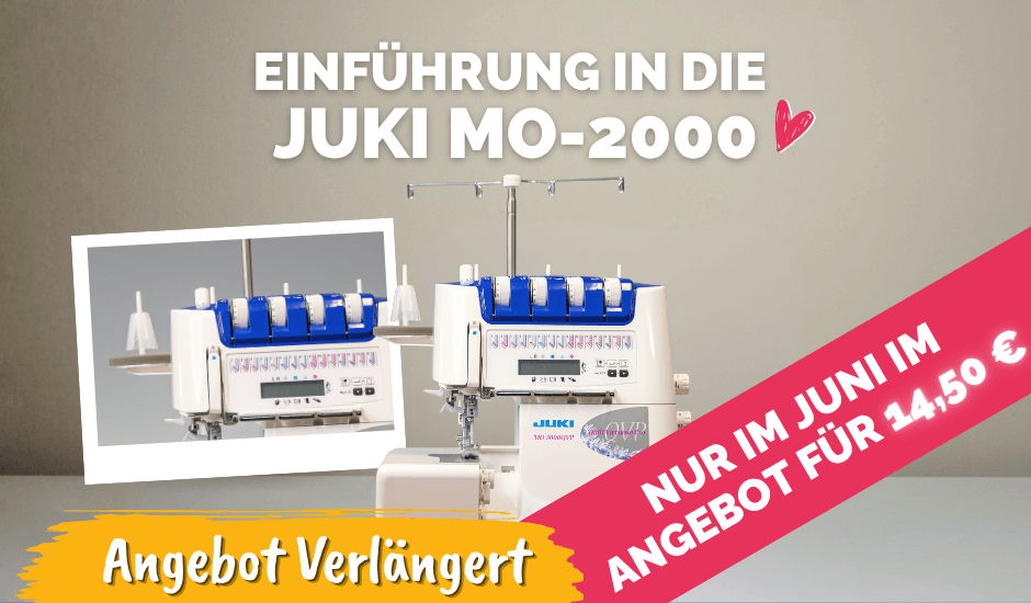 Artikelbild Einführung in die Juki MO 2000 ABGEBOT verlaengert kompr