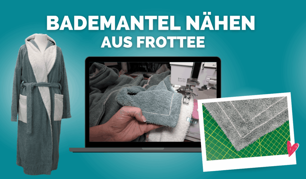 Artikelbild Bademantel nähen aus Frottee kompr