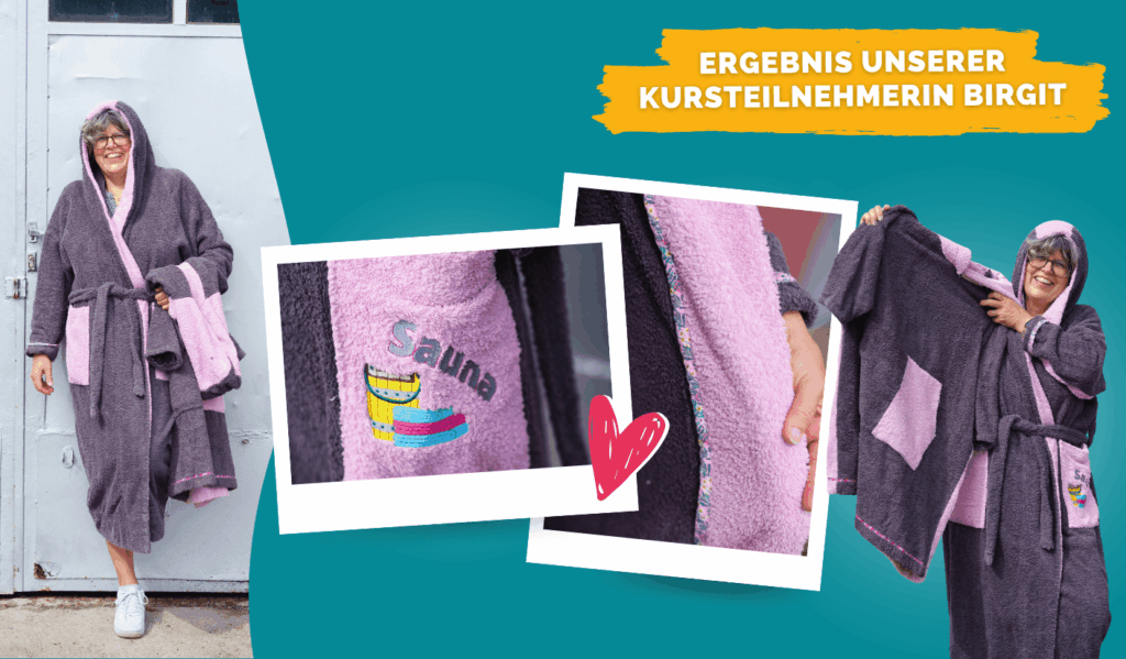 Galeriebild Bademantel nähen aus Frottee Teilnehmerergebnis kompr